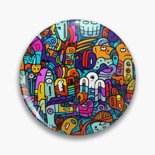 Item preview, arte del garabato del monstruo designed and sold by pctechboyz.