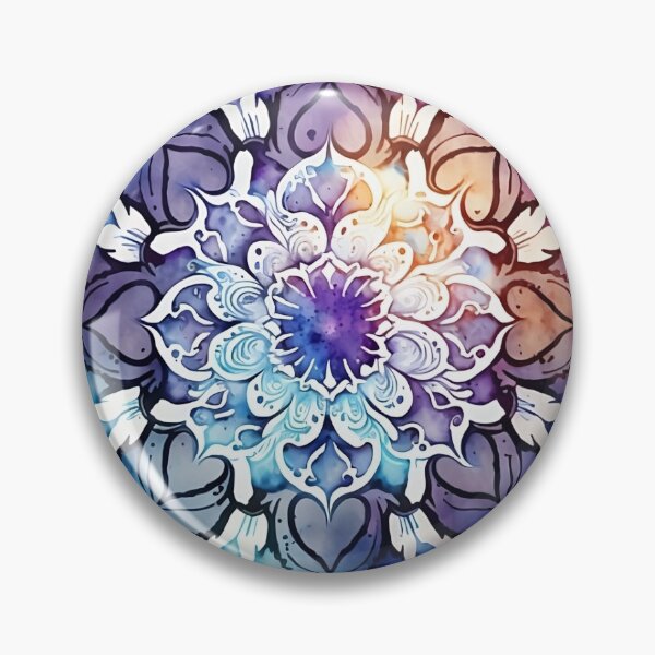 Item preview, Watercolor mandala blu, orange, purple designed and sold by VeronicArt85.