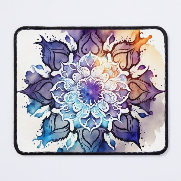 Item preview, Watercolor mandala blu, orange, purple designed and sold by VeronicArt85.