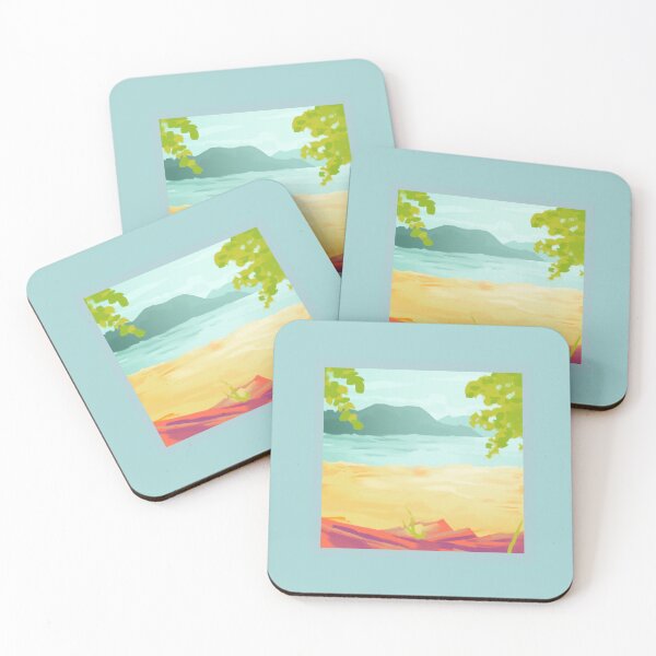 Item preview, nature print sky beach design designed and sold by Eden3.