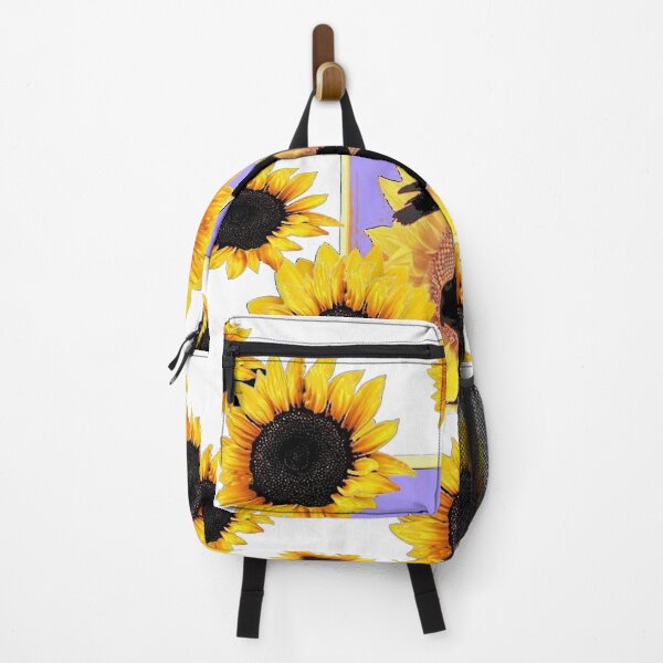 Artikelvorschau, GELBE SONNENBLUMENMUSTER KRÄHEN WEISS ART entworfen und verkauft von sharlesart.