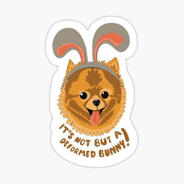 Aperçu de l'œuvre Pompom le lapin déformé de la reine Charlotte créée et vendue par owlwithapencil.
