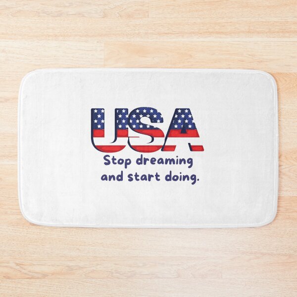 Item preview, USA Stop Dreaming and Start Doing – Motivational Art Design designed and sold by Carmen Gomez.