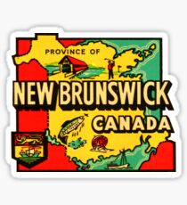 Province of New Brunswick Vintage Travel Decal Sticker