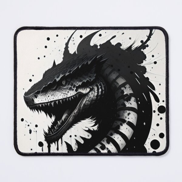 Item preview, Cyberpunk snake tattoo ink drawing #002 designed and sold by E1Dorado.