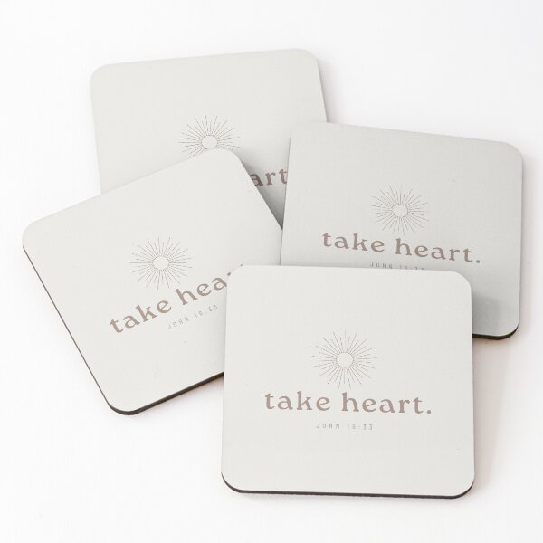 Item preview, Take Heart, John 16:33 designed and sold by PureEndeavors.