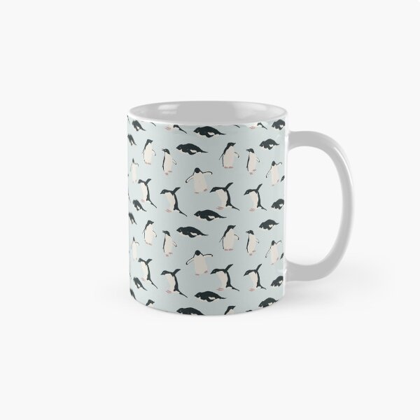 Item preview, Adelie Penguin repeating pattern  designed and sold by Drawn by Elizabeth Rose.