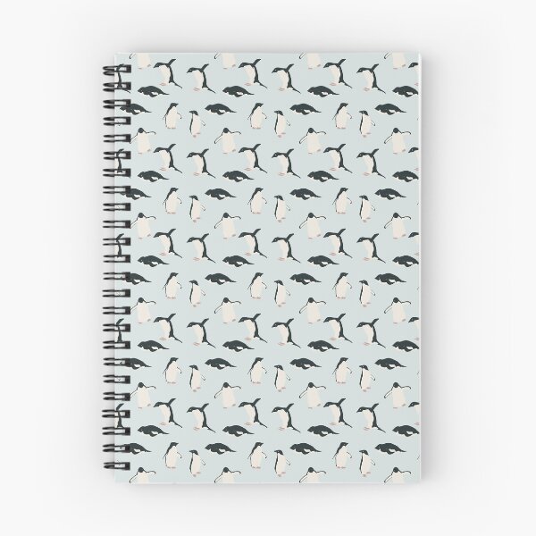 Item preview, Adelie Penguin repeating pattern  designed and sold by Drawn by Elizabeth Rose.
