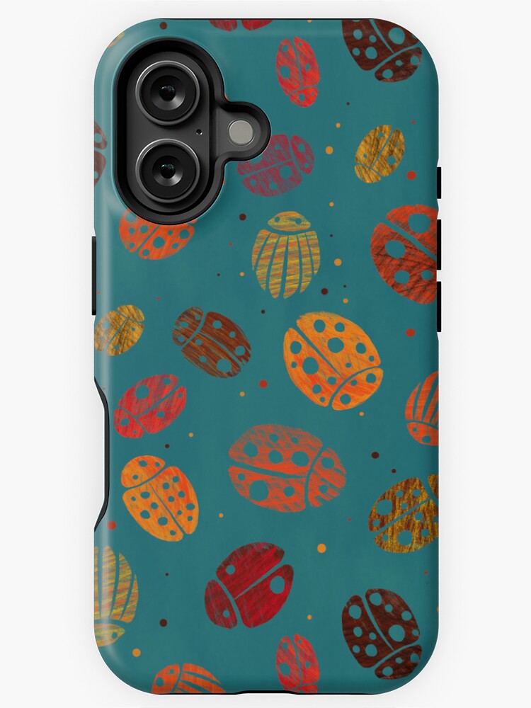 Thumbnail 1 von 4, iPhone-Hülle, Kritzelkäfer Grün designt und verkauft von sionia-art.