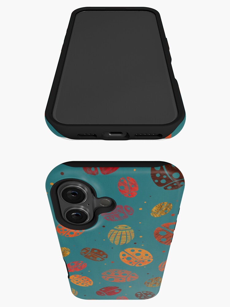 Thumbnail 3 von 4, iPhone-Hülle, Kritzelkäfer Grün designt und verkauft von sionia-art.