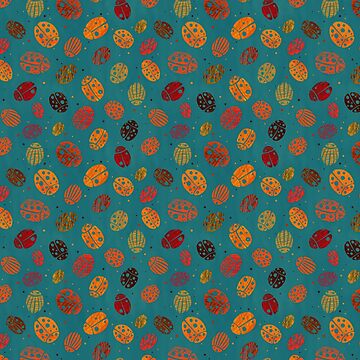 Vorschaubild zum Design Kritzelkäfer Grün von sionia-art