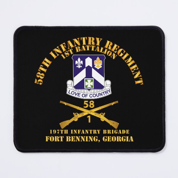 Item preview, Army - 1st Bn 58th Infantry - 197th Inf Bde Ft Benning Ga designed and sold by Military Insignia Products.