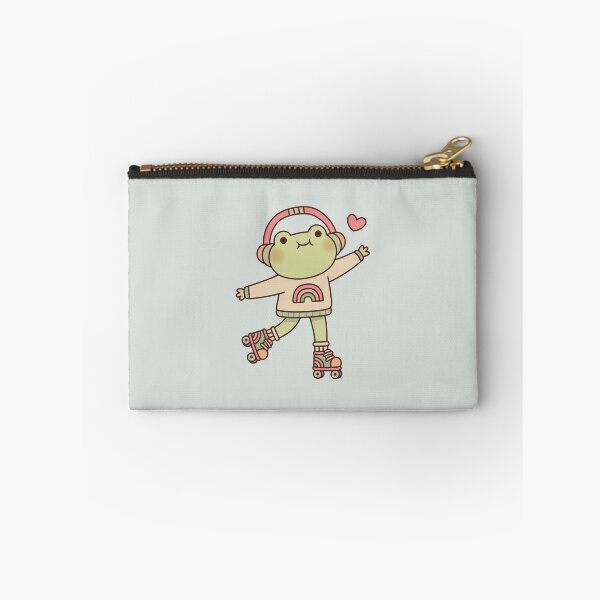 Item preview, Cute Frog With Headphones And Roller Skates designed and sold by rustydoodle.