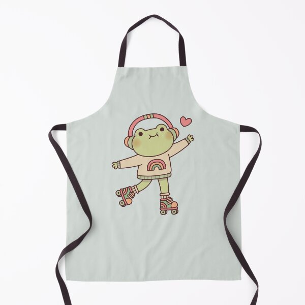 Item preview, Cute Frog With Headphones And Roller Skates designed and sold by rustydoodle.