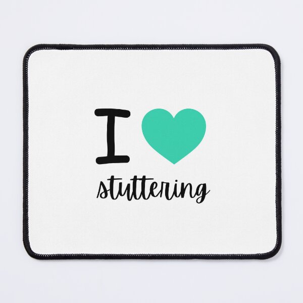 Item preview, I heart stuttering (sea green) designed and sold by NicoleSLP.
