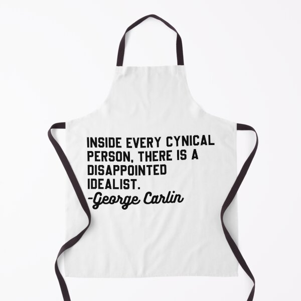 Item preview, George Carlin Dissapointed Idealist Quote designed and sold by DamnGoodDesign.