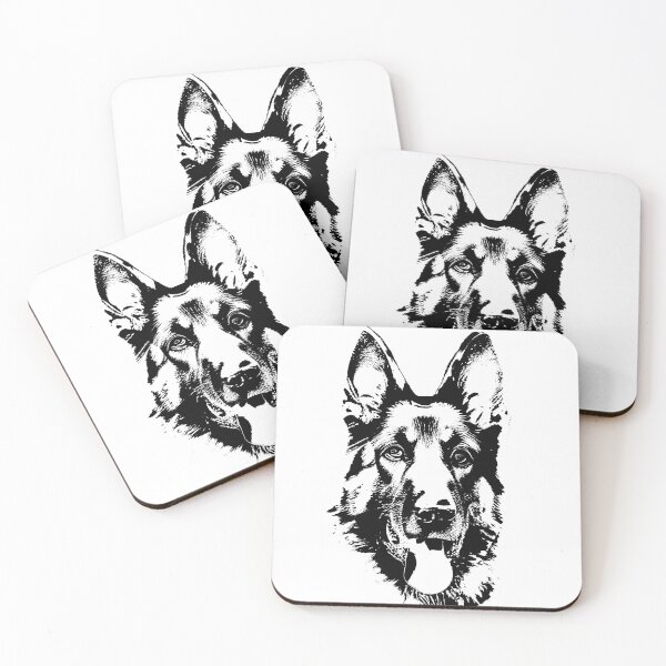 Item preview, German shepherd - Police dog head  designed and sold by Rostislav Bouda.