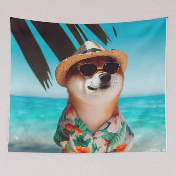 Item preview, Summer Vibes Shiba designed and sold by Cutemi.