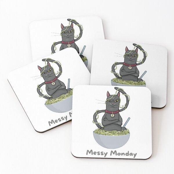 Item preview, Messy Monday Cat  designed and sold by shevibe.