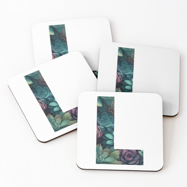 Item preview, Elegant Succulent Pattern Letter L designed and sold by AdiRemba.