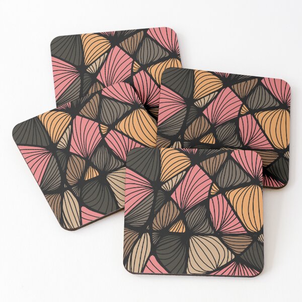 Item preview, Organic Shapes Earth Fire Abstract designed and sold by Une Affaire de Filles.