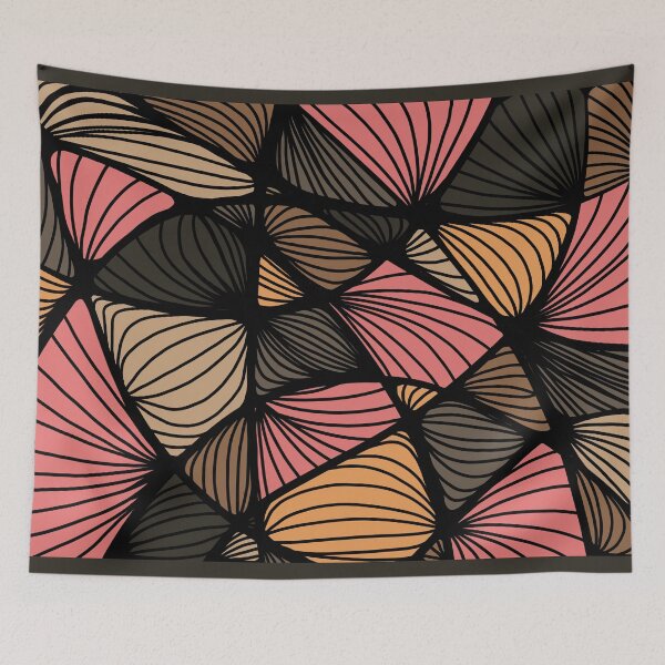 Item preview, Organic Shapes Earth Fire Abstract designed and sold by Une Affaire de Filles.