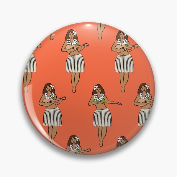 Item preview, hula girls retro - orange designed and sold by littlearrow.