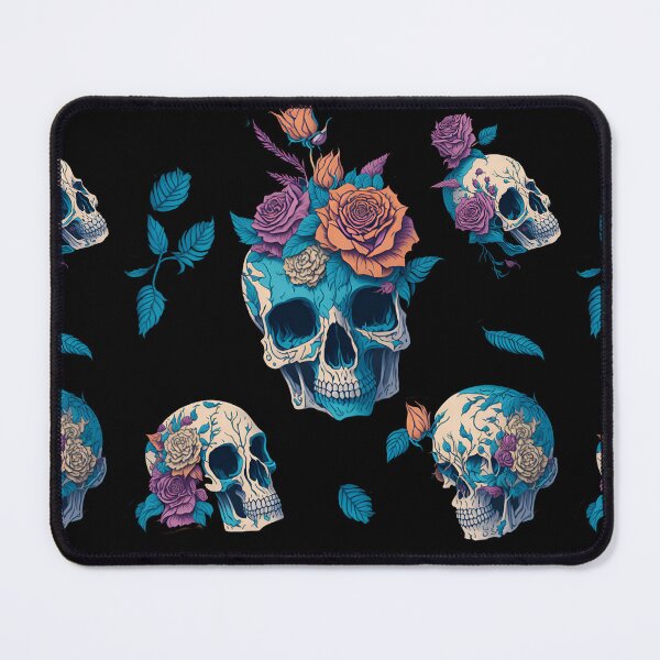 Item preview, Skulls Roses Pattern designed and sold by Seljomoon.
