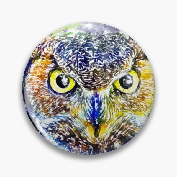 Item preview, Watercolor Great Horned Owl designed and sold by Daniel Janda.
