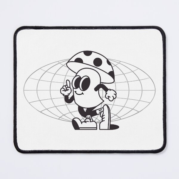 Item preview, raving mushroom, rave, simple graphics designed and sold by vintagebuddy.
