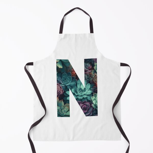 Item preview, Elegant Succulent Pattern Letter N designed and sold by AdiRemba.