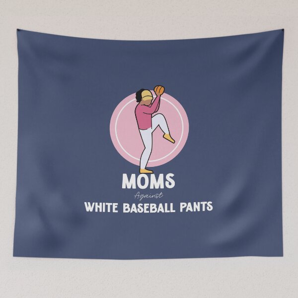 Item preview, Moms Against White Baseball Pants, Funny Gift Sports Mom designed and sold by abdelhak2005.