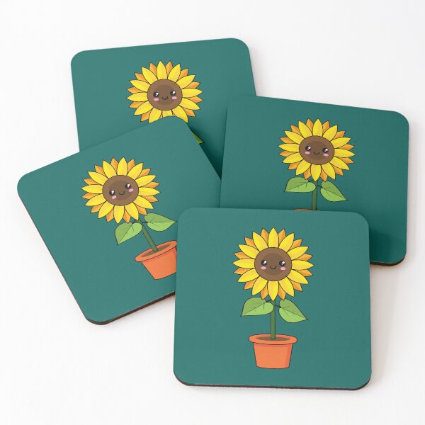Item preview, Kawaii Sunflower Plant in a Pot designed and sold by BirdAtWork.