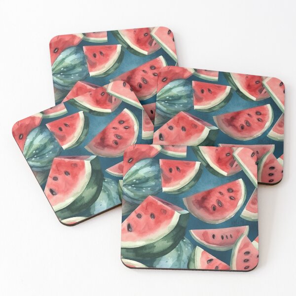 Artikelvorschau, Saftige Wassermelone schneidet tropisches erfrischendes Muster entworfen und verkauft von Dreamakerstudio.