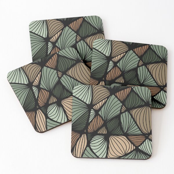 Item preview, Abstract organic shapes - Green designed and sold by Une Affaire de Filles.