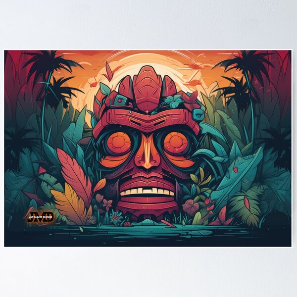 Item preview, Polynesian Tiki Masks 4 of 28 designed and sold by Jenson Major.