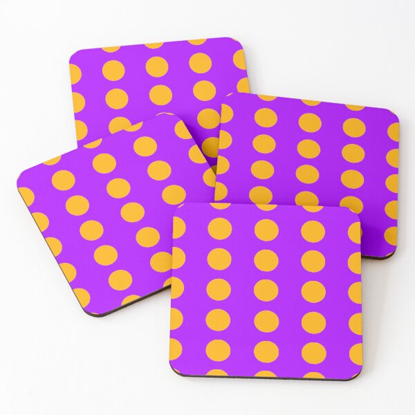Item preview, Gold Dots on Purple designed and sold by GEOMETRIC ART .