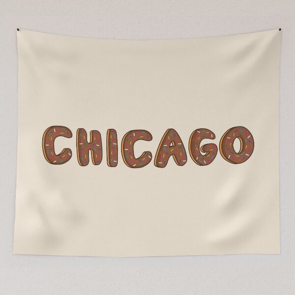Item preview, Chicago City word Shaped Like Chocolate Donuts  designed and sold by ITCHAWAWAA.