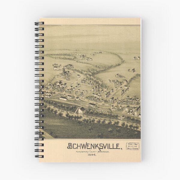 Item preview, Schwenksville, Pennsylvania (1894) designed and sold by allhistory.