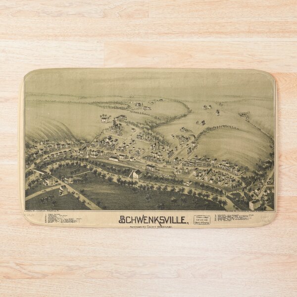 Item preview, Schwenksville, Pennsylvania (1894) designed and sold by allhistory.