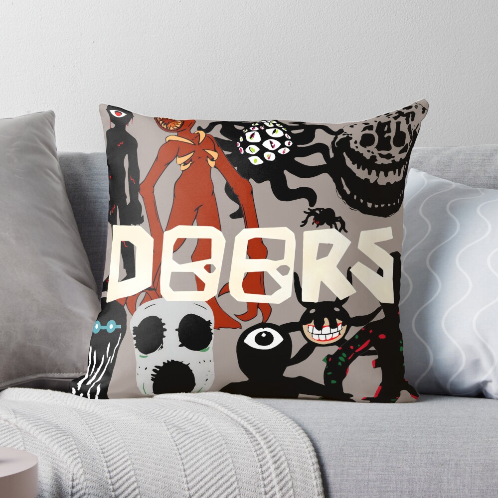 DOORS Roblox Entities Pillow in grey Photographic Print for Sale by  WhatTheTrendsDo