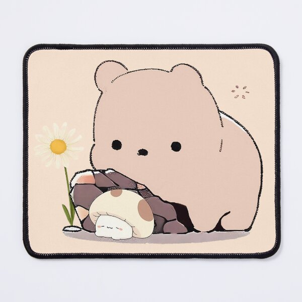 Item preview, Cute little Mushroom and cute little Bear designed and sold by Cahlie Li.