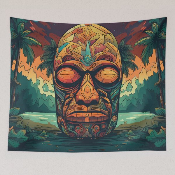 Item preview, Polynesian Tiki Masks 5 of 28 designed and sold by Jenson Major.