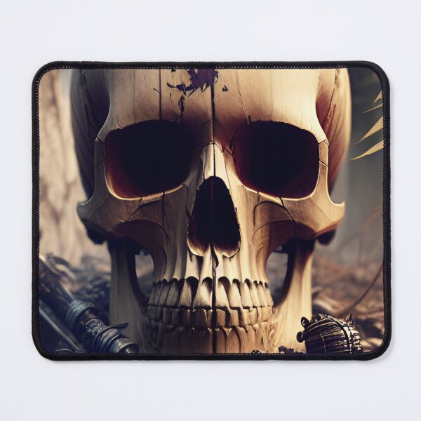 Item preview, Wooden skull in the forest designed and sold by MadinaFatt.
