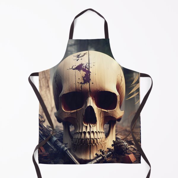 Item preview, Wooden skull in the forest designed and sold by MadinaFatt.