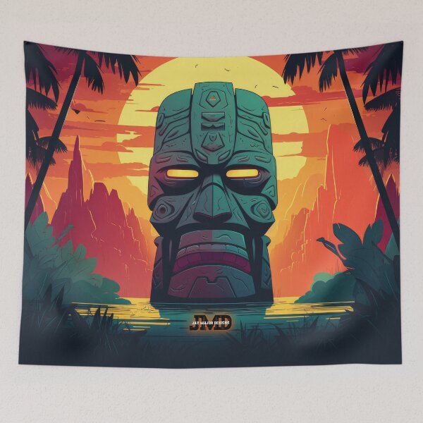 Item preview, Polynesian Tiki Masks 6 of 28 designed and sold by Jenson Major.