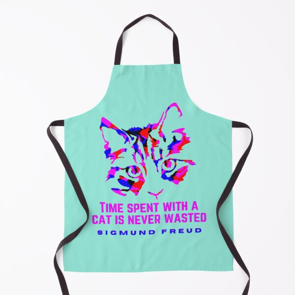 Item preview, Cat art and Sigmund Freud quote: time spent with a cat is never wasted designed and sold by artbleed.