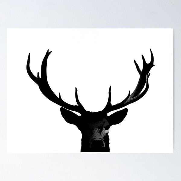 Item preview, Black Deer Rack Silhouette A273 designed and sold by byNicol.