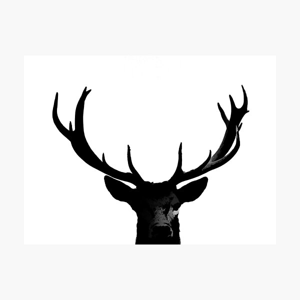 Item preview, Black Deer Rack Silhouette A273 designed and sold by byNicol.
