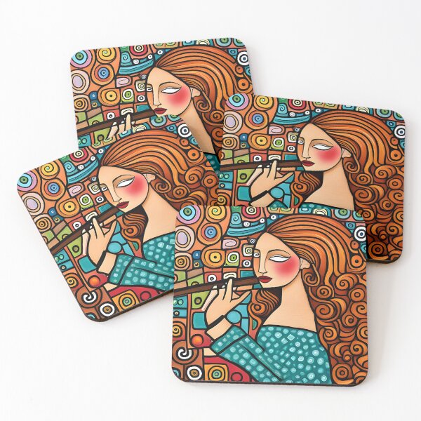 Item preview, Young woman playing a Flute  designed and sold by Colin Bentham.